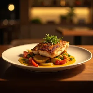 Imagen de Pescado fresco a la plancha con papas y mojo, opción en algunos guachinches