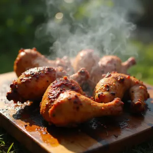 Imagen de Pollo en adobo frito, opción popular en guachinches
