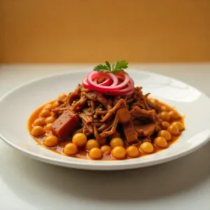 Imagen de Ropa vieja canaria con garbanzos, plato contundente de guachinche